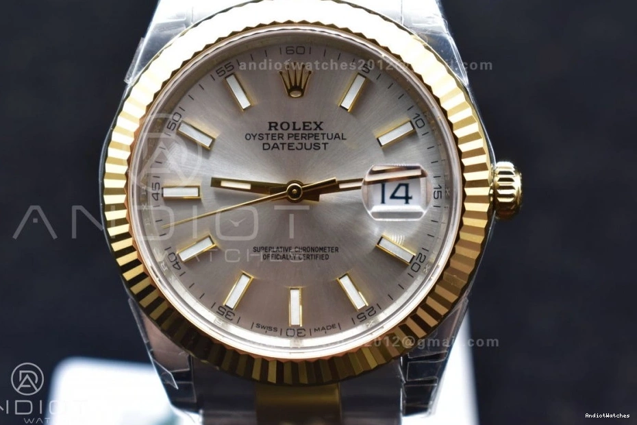 904L VS VSF on GoAnywhere SS 41 596 Dial Oyster Best 126333 YG Silver Bracelet 1:1 Edition DateJust 0524
